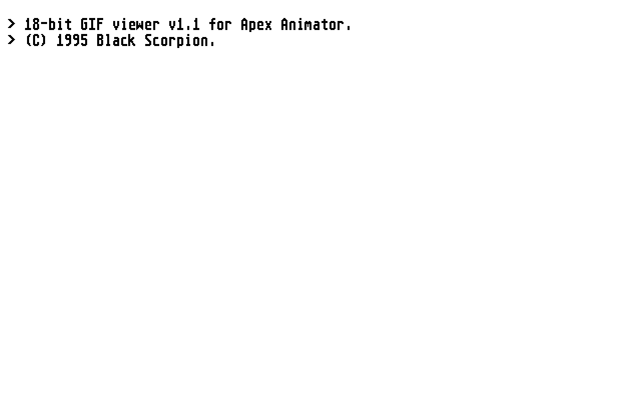 Apex Image Viewers atari screenshot